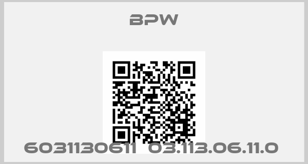 Bpw-6031130611  03.113.06.11.0 price