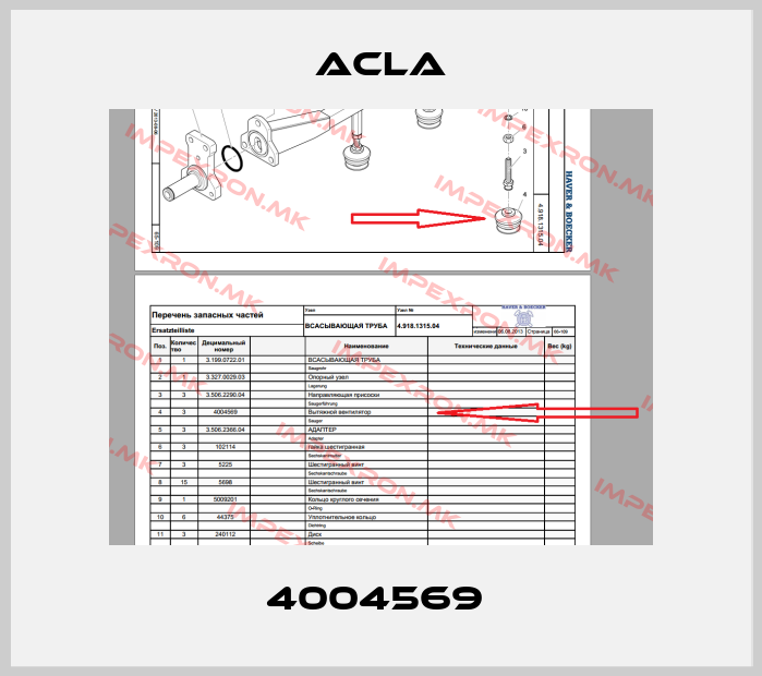 Acla-4004569 price