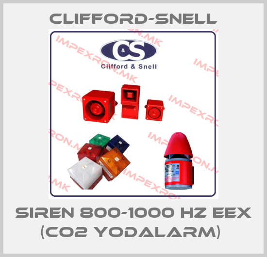 Clifford-Snell-SIREN 800-1000 HZ EEX (CO2 YODALARM) price
