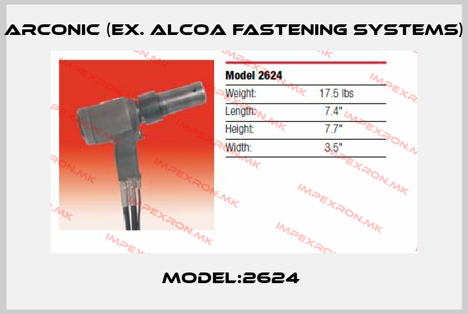 Arconic (ex. Alcoa Fastening Systems)-Model:2624 price