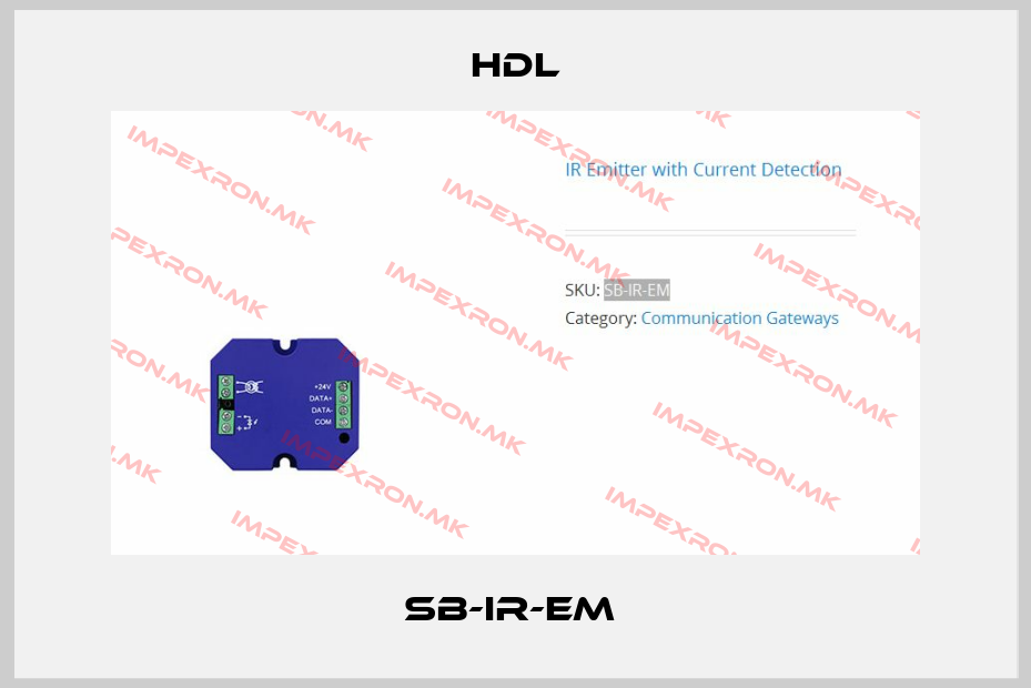 HDL-SB-IR-EM price