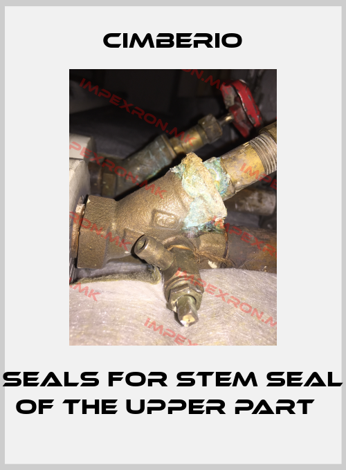 Cimberio-seals for stem seal of the upper part  price