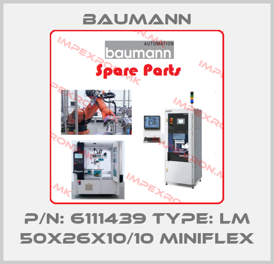Baumann-p/n: 6111439 type: LM 50X26X10/10 Miniflexprice
