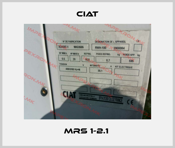 Ciat-MRS 1-2.1 price