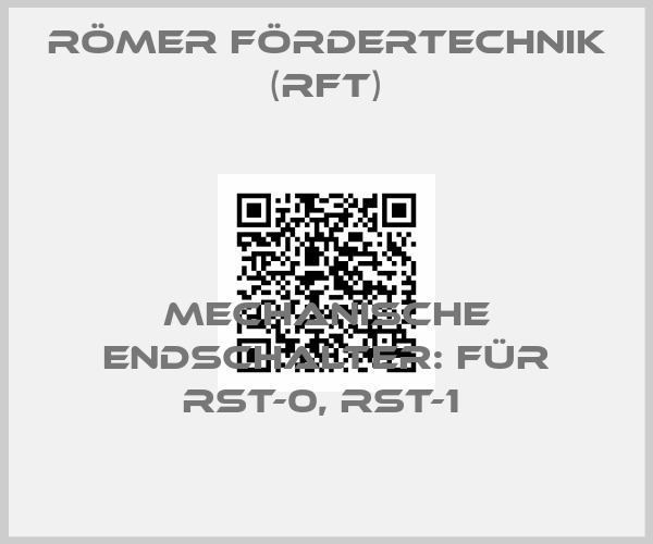 Römer Fördertechnik (RFT)-Mechanische Endschalter: für RST-0, RST-1 price