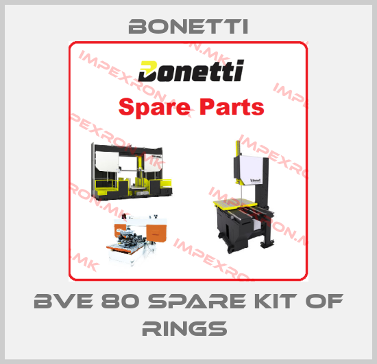 Bonetti-BVe 80 Spare Kit of rings price