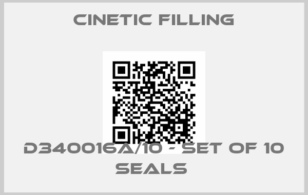 Cinetic Filling-D340016A/10 - Set of 10 seals price
