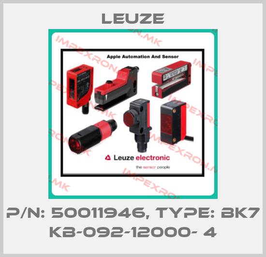 Leuze-p/n: 50011946, Type: BK7 KB-092-12000- 4price