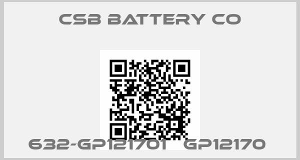 CSB Battery Co-632-GP121701   GP12170 price
