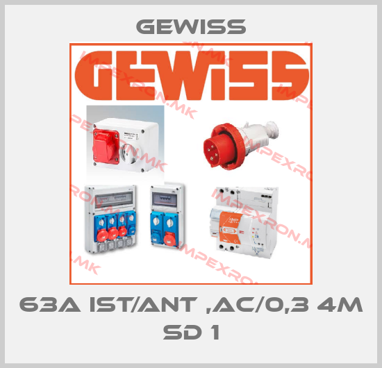 Gewiss-63A IST/ANT ,AC/0,3 4M SD 1price