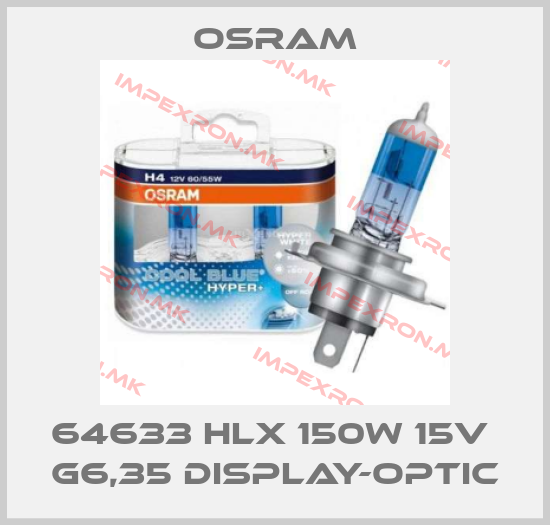 Osram-64633 HLX 150W 15V  G6,35 DISPLAY-OPTICprice