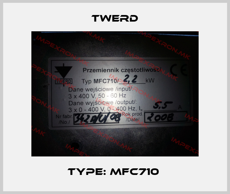 TWERD-type: MFC710 price