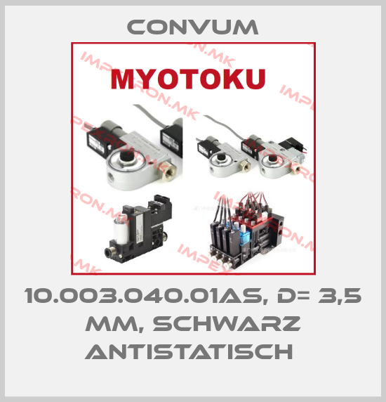Convum-10.003.040.01AS, D= 3,5 mm, schwarz antistatisch price