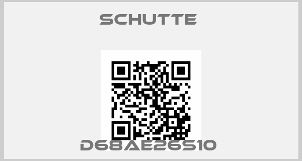 Schutte -D68AE26S10 price