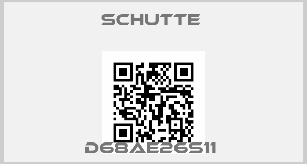 Schutte -D68AE26S11 price