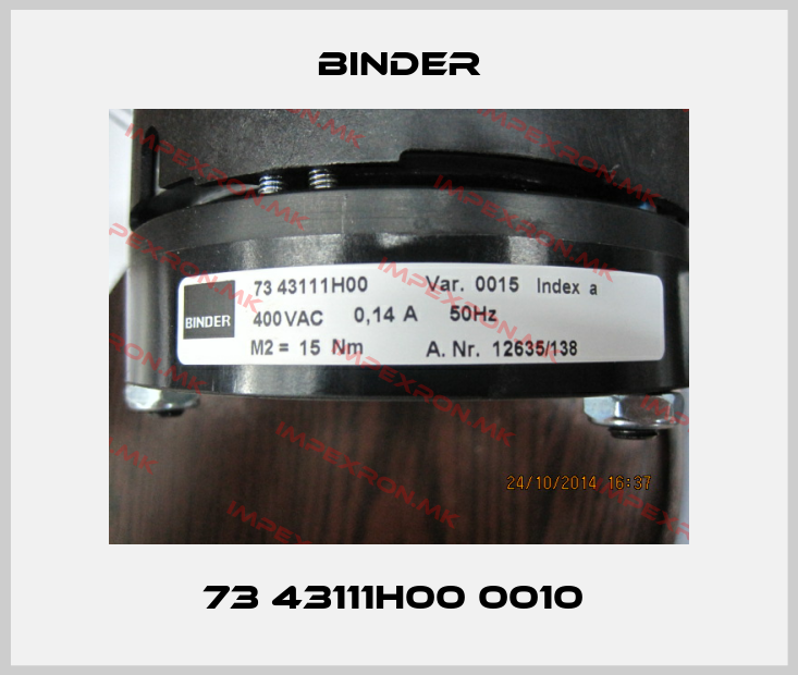Binder-73 43111H00 0010 price