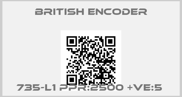 British Encoder-735-L1 PPR:2500 +VE:5 price