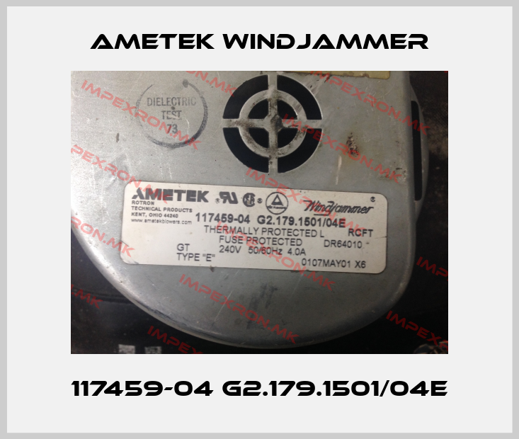 Ametek Windjammer-117459-04 G2.179.1501/04Eprice