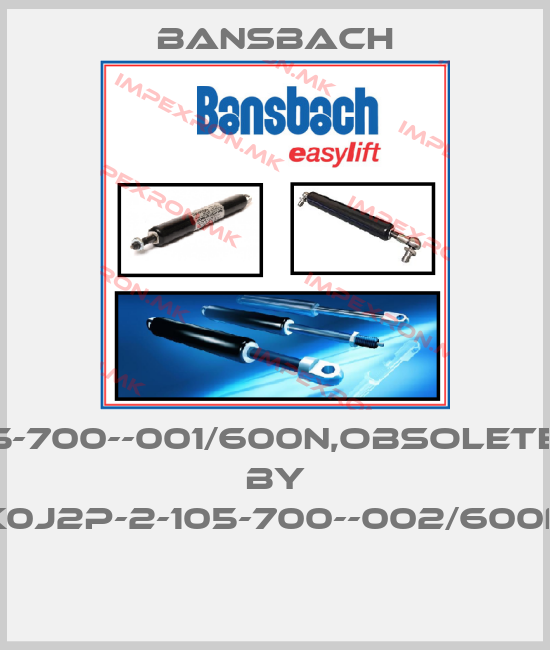 Bansbach-K0J2P-2-105-700--001/600N,obsolete,replaced by K0J2P-2-105-700--002/600N price