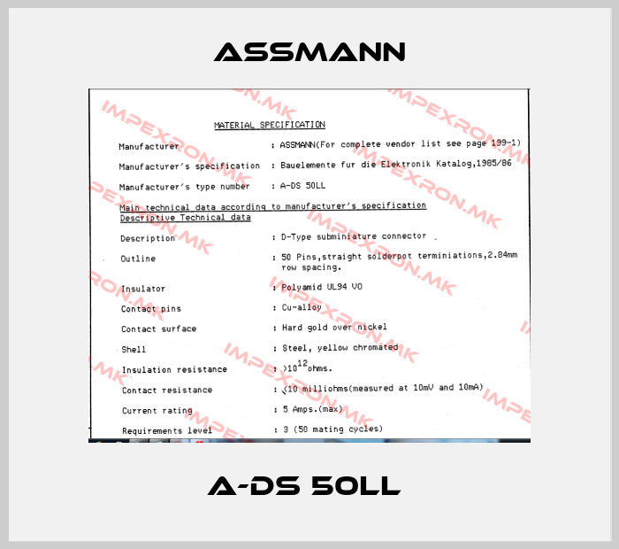 Assmann-A-DS 50LL price