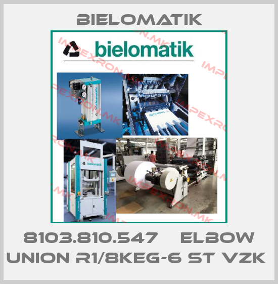 Bielomatik-8103.810.547    ELBOW UNION R1/8KEG-6 ST VZK price