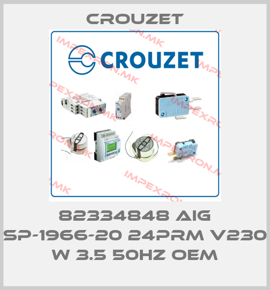 Crouzet-82334848 AIG SP-1966-20 24PRM V230 W 3.5 50HZ oemprice