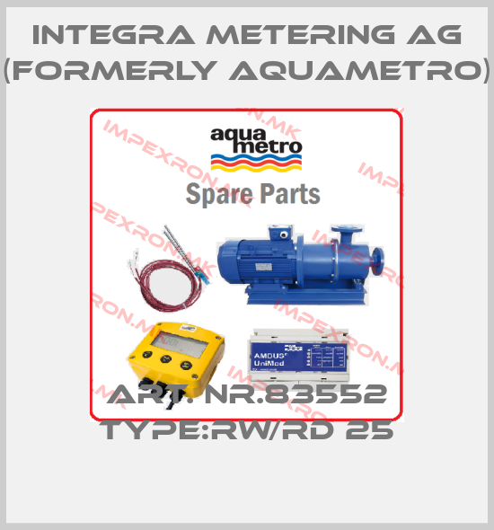 Integra Metering AG (formerly Aquametro)-Art. Nr.83552 Type:RW/RD 25price