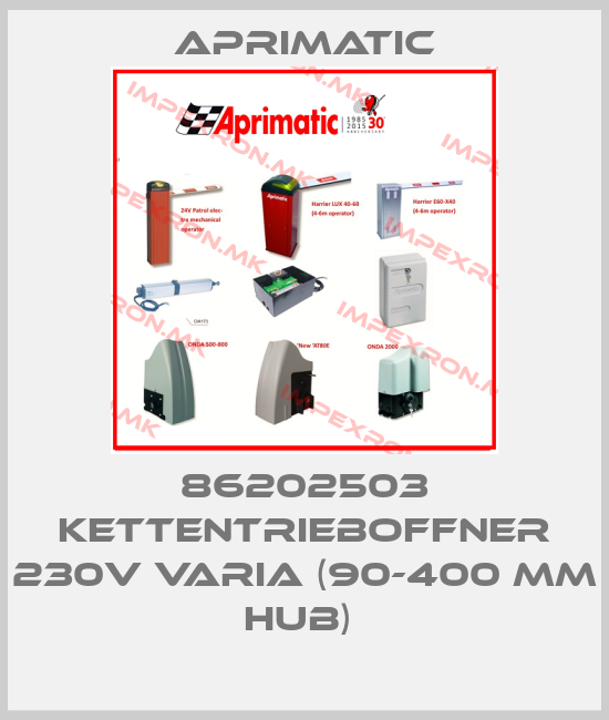 Aprimatic-86202503 KETTENTRIEBOFFNER 230V VARIA (90-400 MM HUB) price