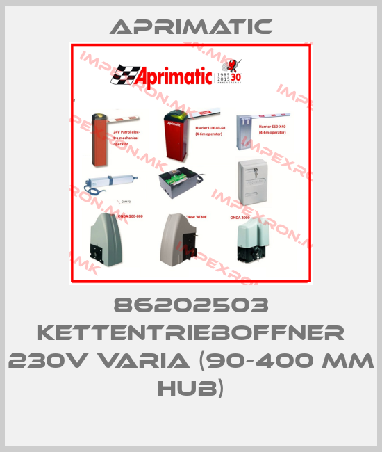 Aprimatic-86202503 KETTENTRIEBOFFNER 230V VARIA (90-400 MM HUB)price