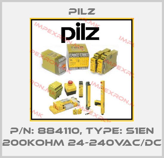 Pilz-p/n: 884110, Type: S1EN 200KOhm 24-240VAC/DCprice