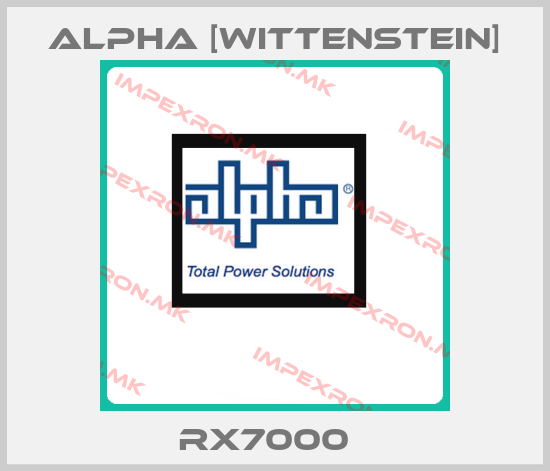 Alpha [Wittenstein]-RX7000  price