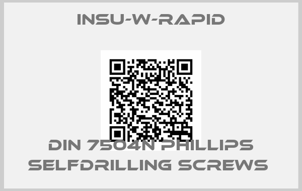 INSU-W-RAPID-DIN 7504N Phillips Selfdrilling Screws price