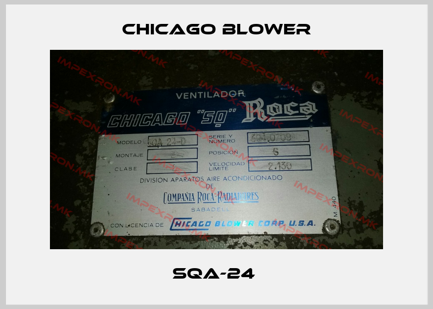 Chicago Blower-SQA-24 price