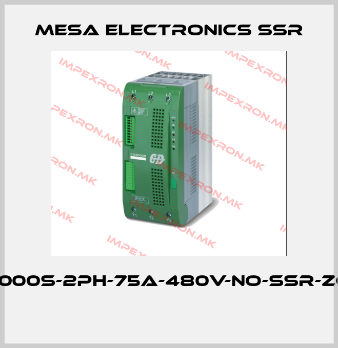 Mesa Electronics SSR-CD3000S-2PH-75A-480V-NO-SSR-ZC-NF price