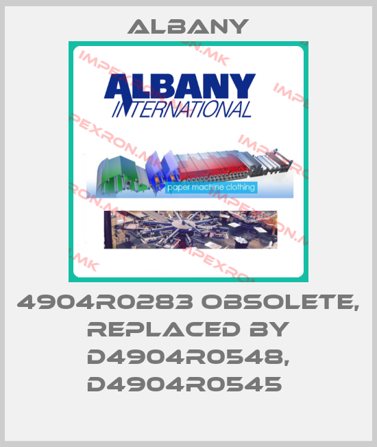 Albany-4904R0283 obsolete, replaced by D4904R0548, D4904R0545 price