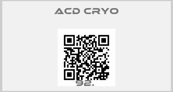 Acd Cryo-92. price