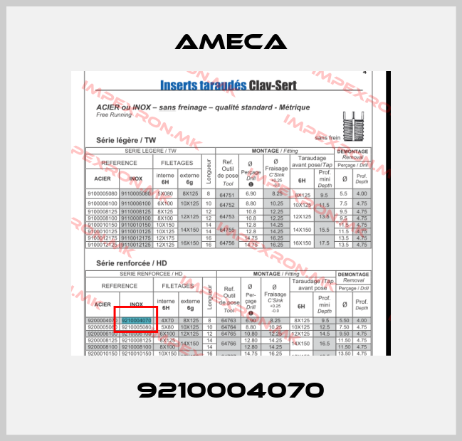 Ameca-9210004070price