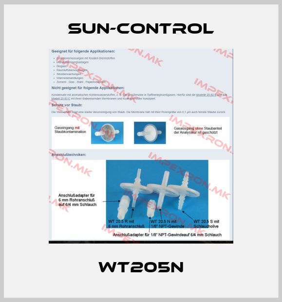 SUN-Control-WT205Nprice
