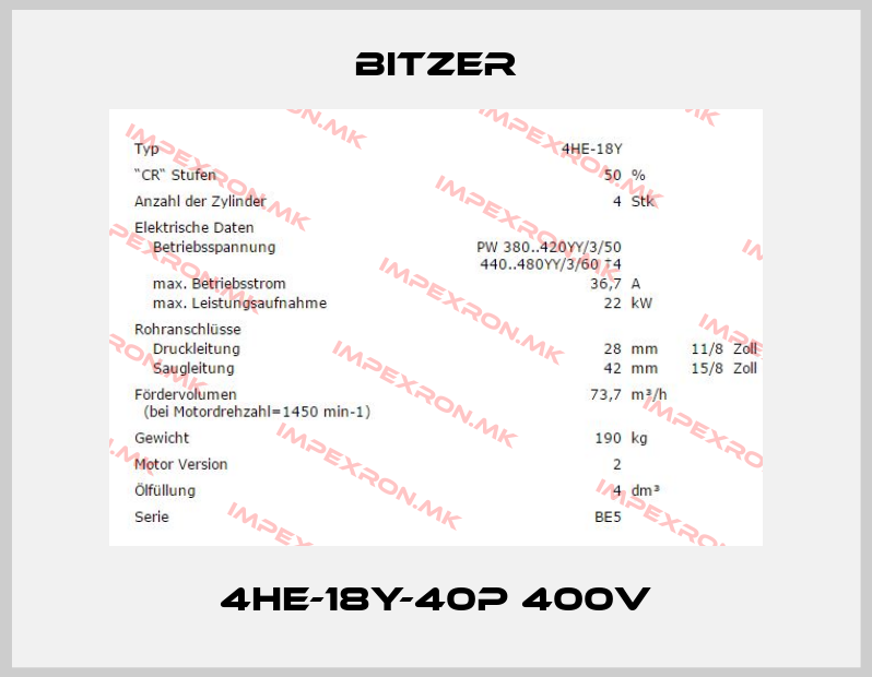 Bitzer-4HE-18Y-40P 400Vprice