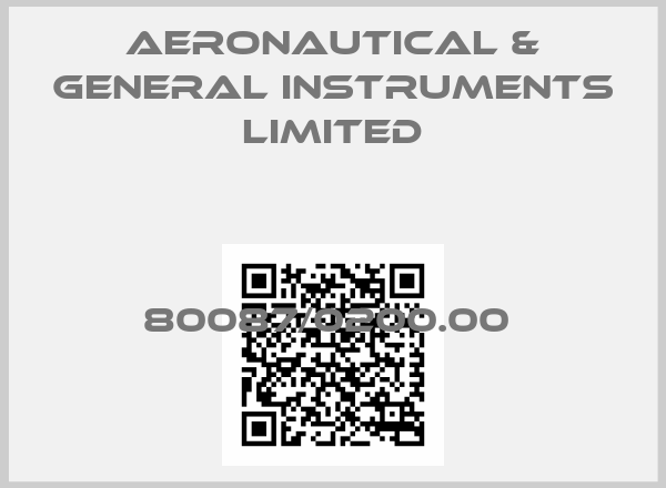 AERONAUTICAL & GENERAL INSTRUMENTS LIMITED-80087/0200.00 price