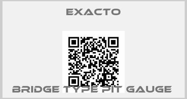 Exacto-Bridge Type Pit Gauge price
