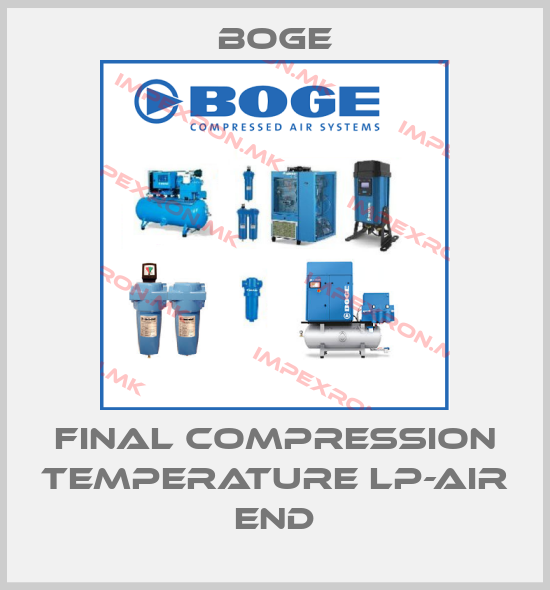 Boge-Final Compression Temperature LP-air endprice