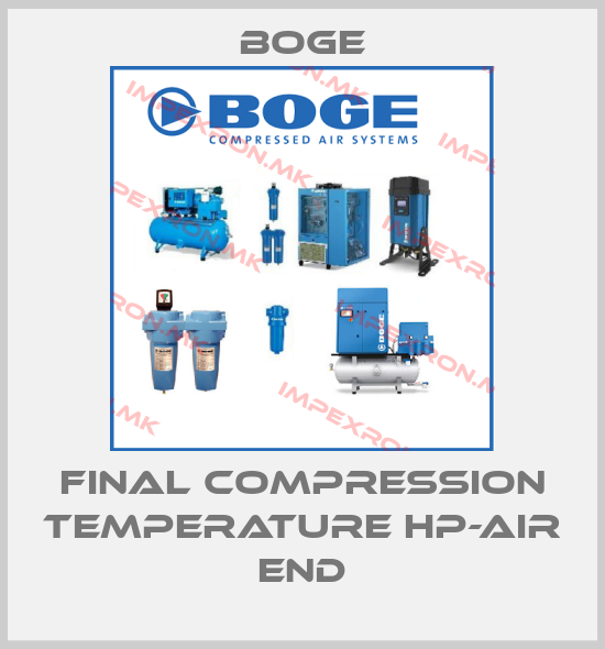 Boge-Final Compression Temperature HP-air endprice