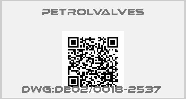 PetrolValves-DWG:DE02/0018-2537 price