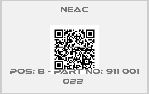 NEAC-POS: 8 - PART NO: 911 001 022 price