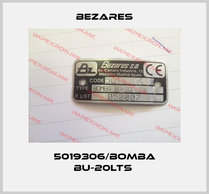 Bezares-5019306/BOMBA BU-20LTS price