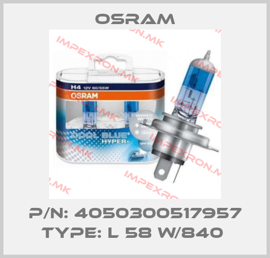 Osram-P/N: 4050300517957 Type: L 58 W/840 price