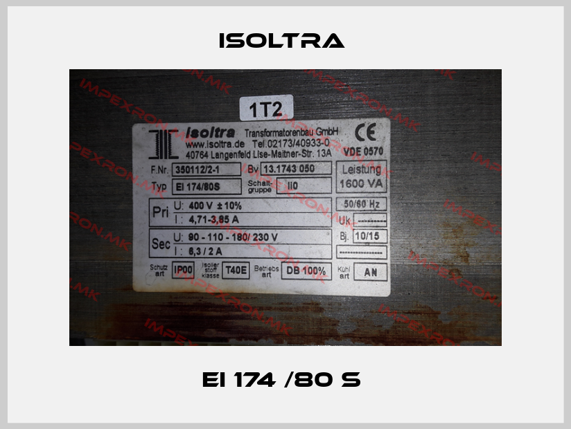 Isoltra -EI 174 /80 S price