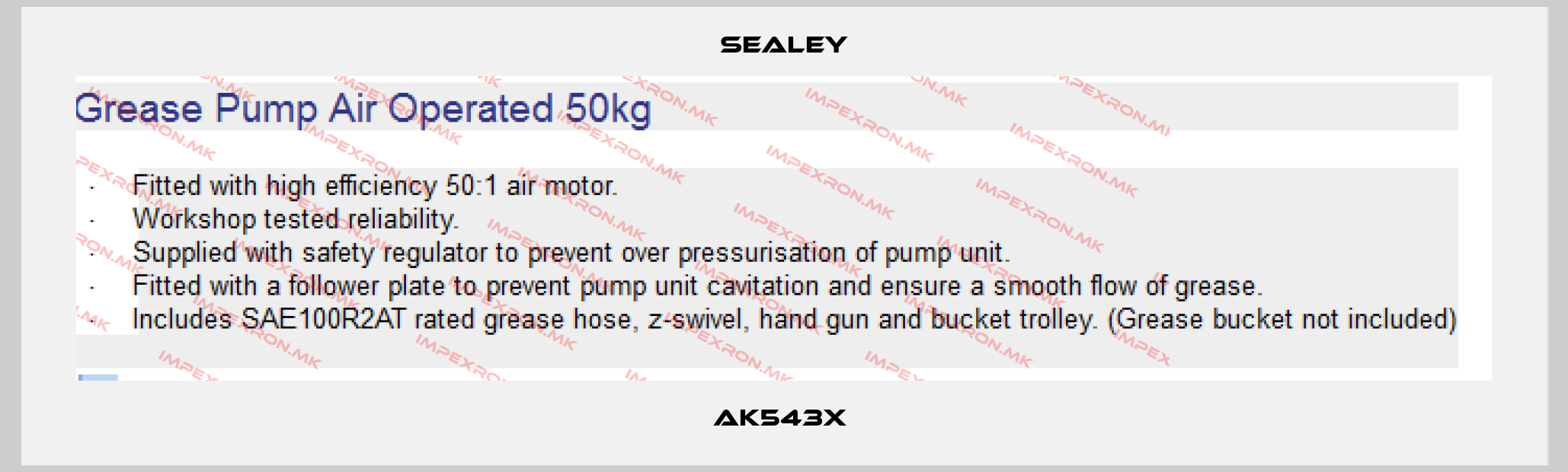 Sealey-AK543X price