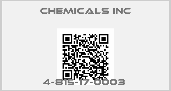 CHEMICALS INC-4-815-17-0003 price